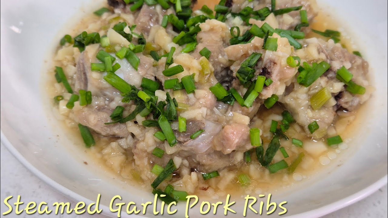 Fragrant Steamed Garlic Pork Ribs 蒸蒜香排骨 #shorts #steam #garlic #pork #porkribs #cooking #recipe 