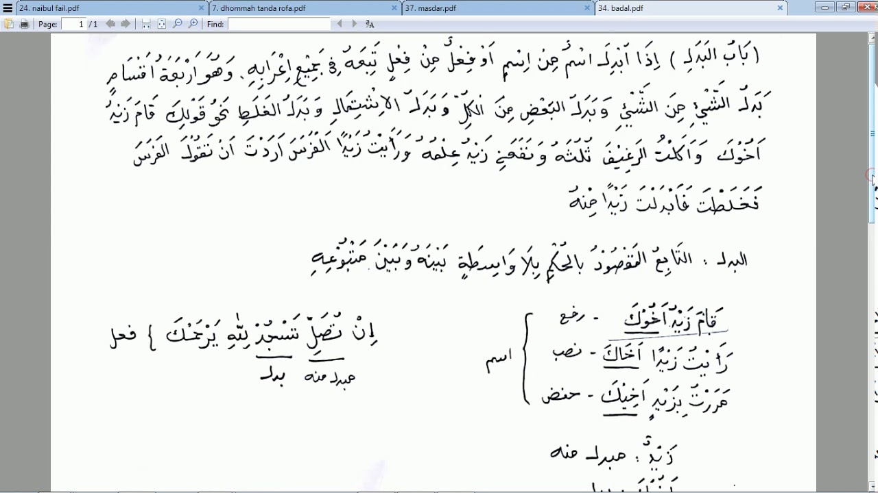 Ngaji Kitab Jurumiyah Bagian 34 Badal