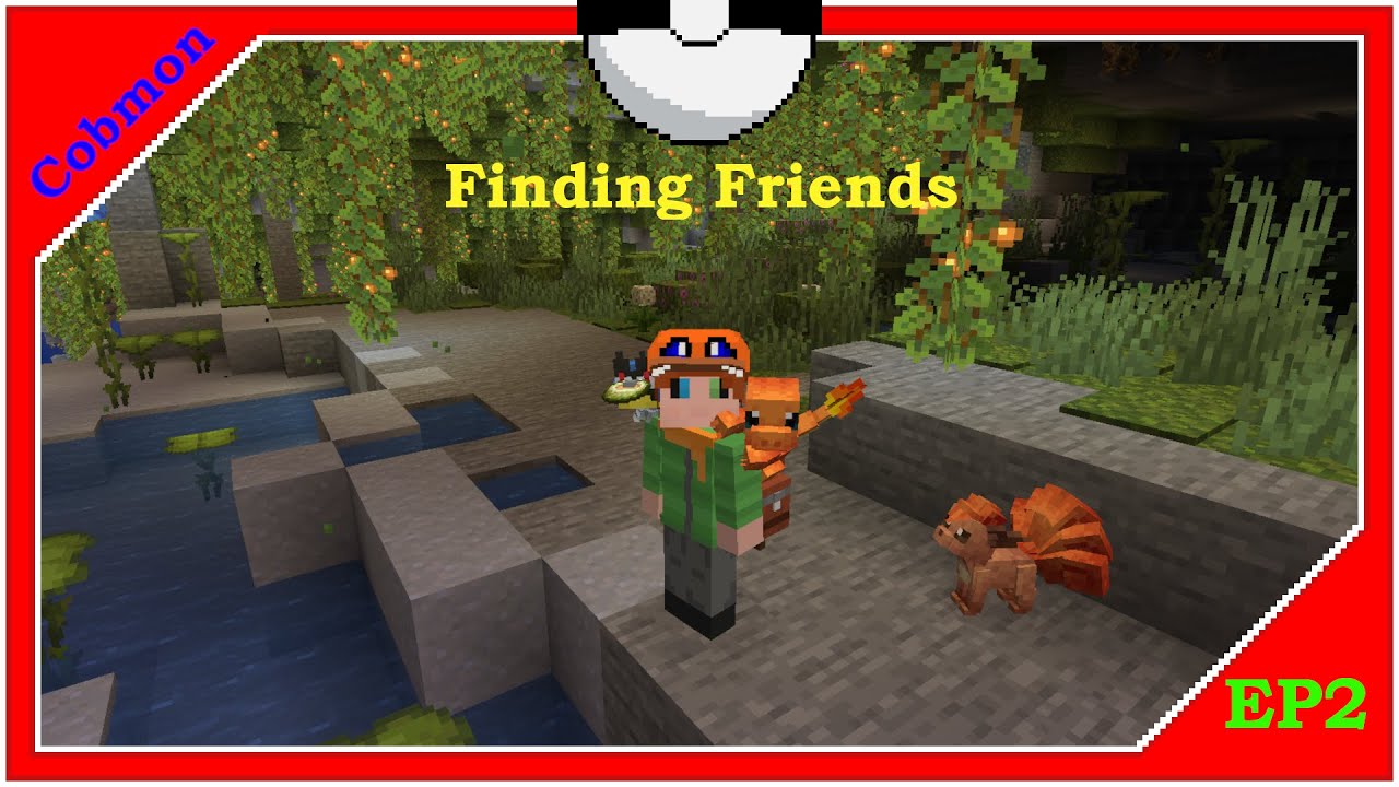 Finding friends! [Minecraft Cobblemon lets play ep2]