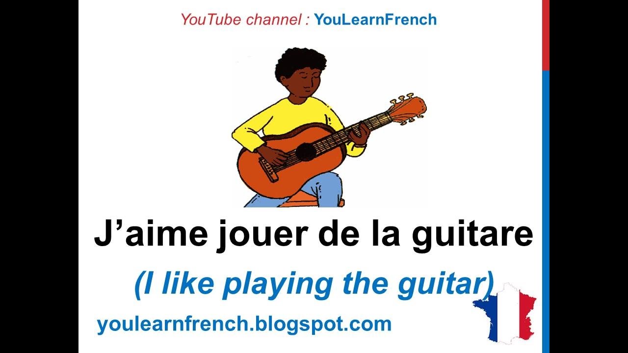 French Lesson 21 - HOBBIES in French SPORTS Vocabulary - Passe-temps Loisirs Pasatiempos en francés