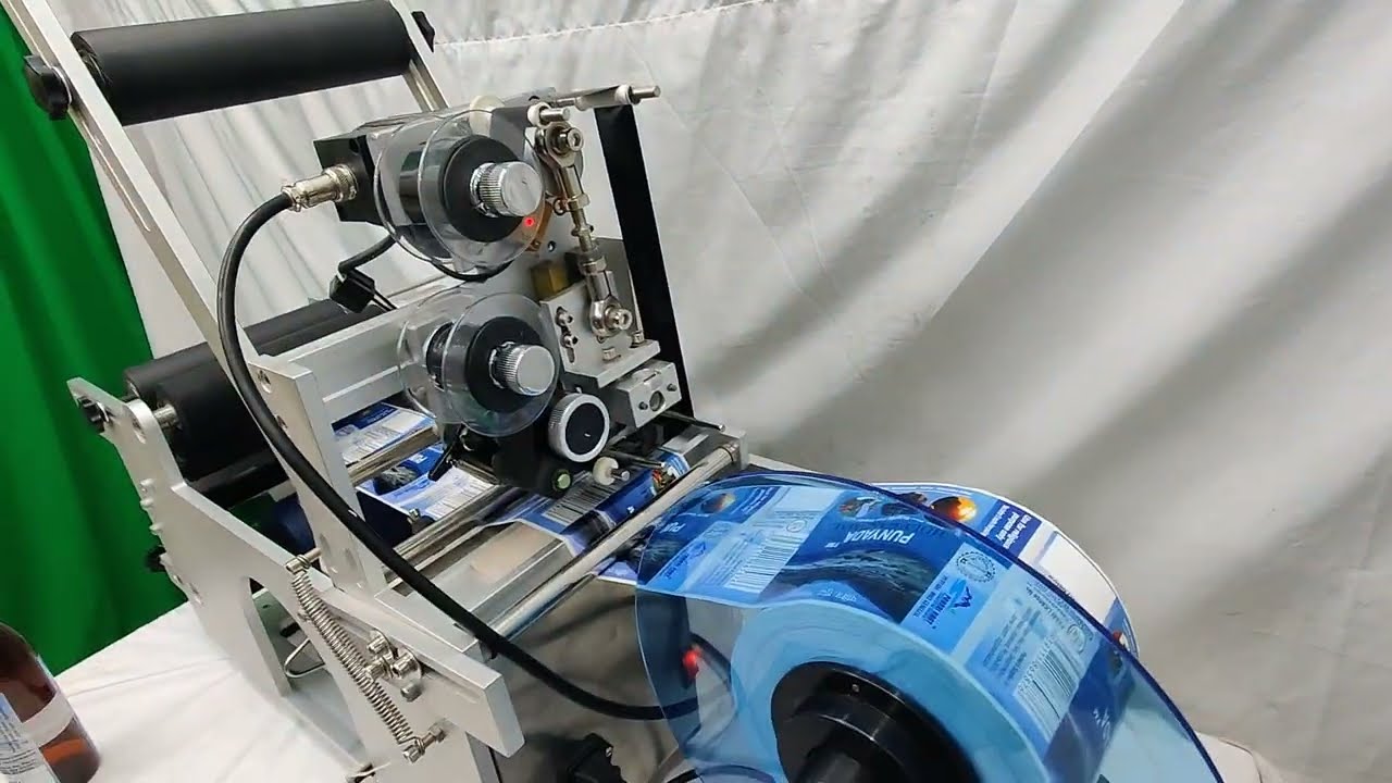 How to install MT 50 semi auto sticker labeling machine with batch coding system | +91 9999639638