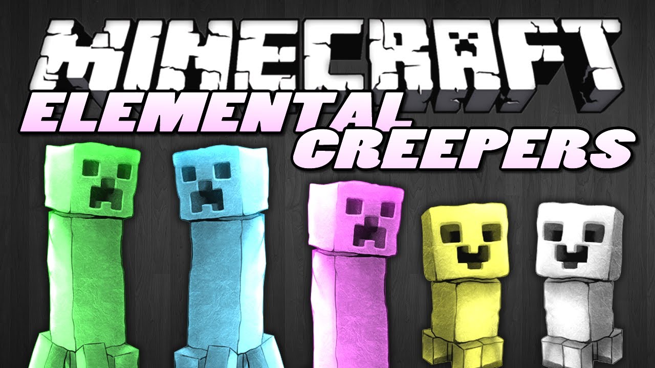 Minecraft | ELEMENTAL CREEPERS MOD (19 New Creepers!) | Mod Showcase