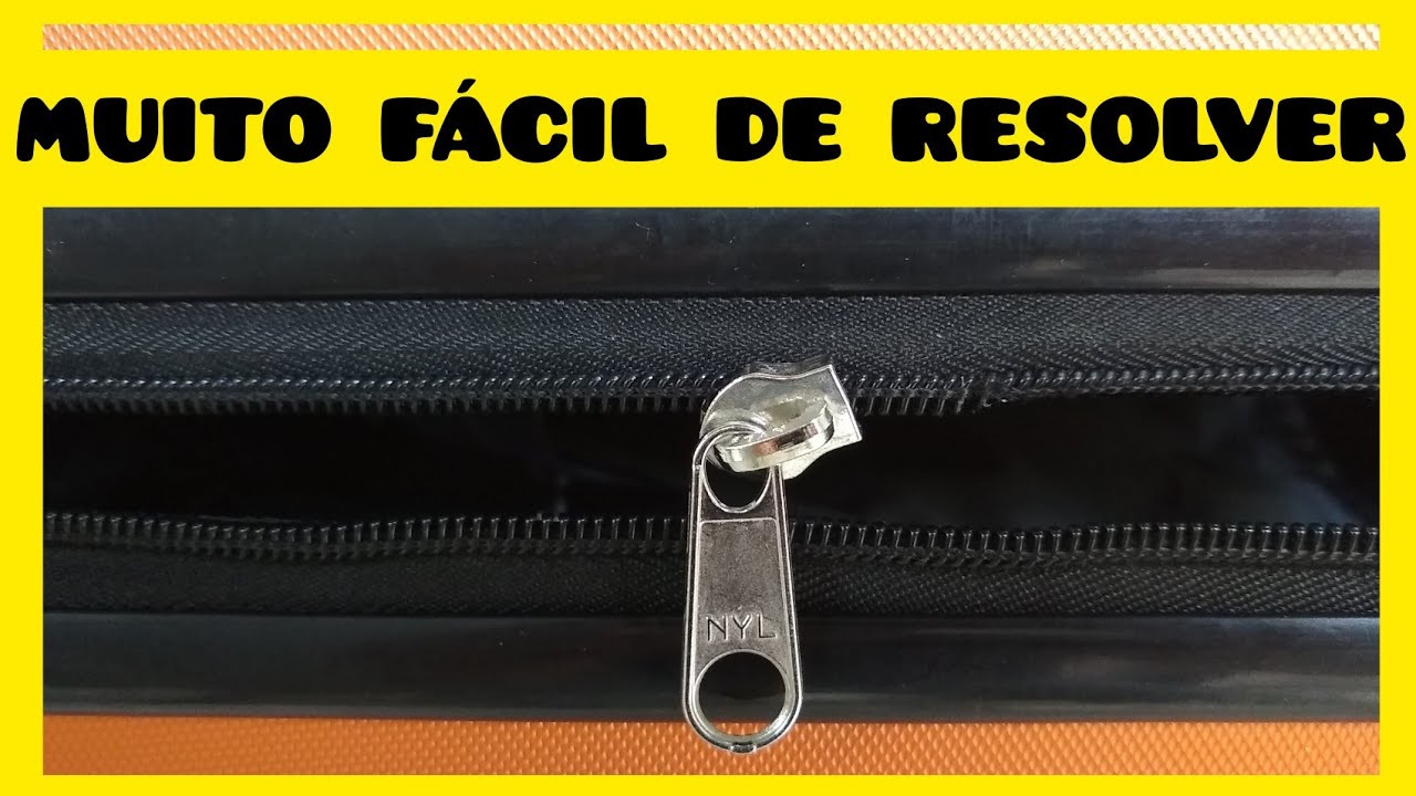 🆘 Como consertar zíper que não fecha - Zíper que saiu do trilho - Zíper de mala