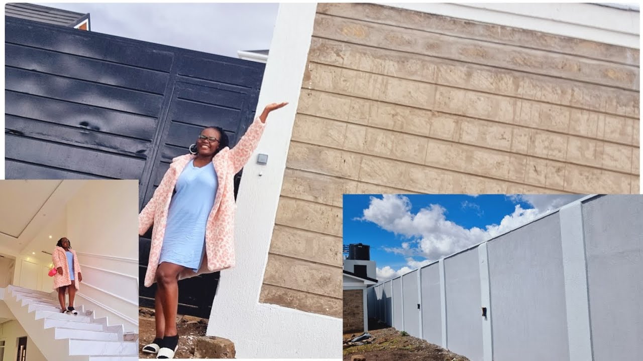 HOUSE UPDATES || DONE WITH PERIMETER WALL and Lighting @FebineAwuor