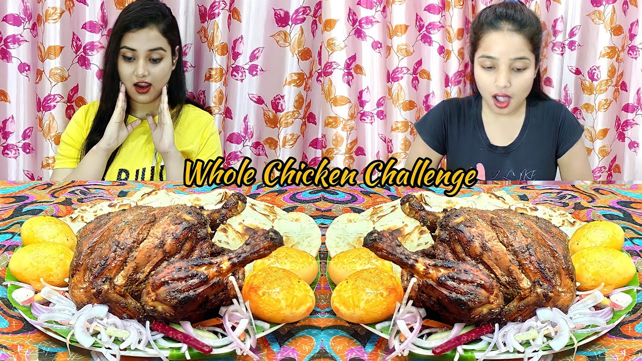 2 Whole Chicken Tandoori Eating Challenge | 2 Full Chicken Eating Challenge