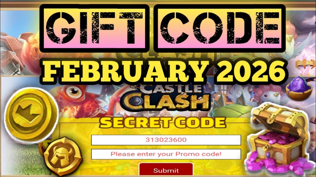 GIFT CODE 🎁 FEBRUARY 2026 🎁 CASTLE CLASH
