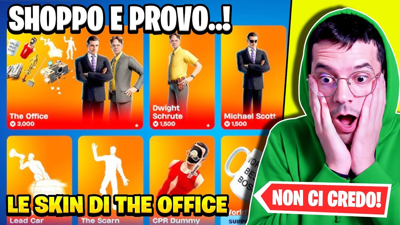 SHOPPO e PROVO le SKIN di THE OFFICE su FORTNITE ITA