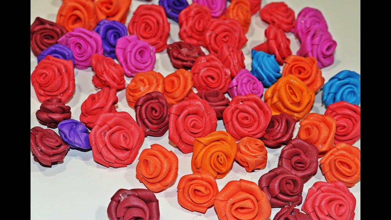 DIY Mini Foam Roses - Very Easy !