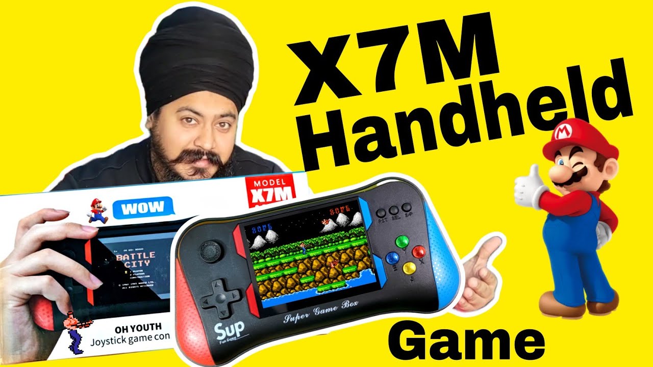 X7M Handheld Game Console 8Bit 500 Inbuilt Game
