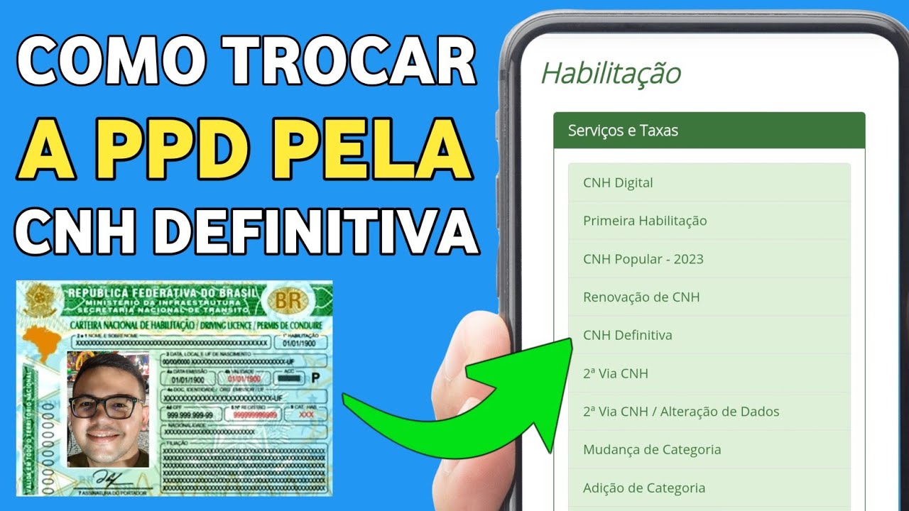 COMO TROCAR PPD PROVISÓRIA PELA CNH DEFINITIVA! COMO SOLICITAR CNH DEFINITIVA PELO SITE DO DETRAN