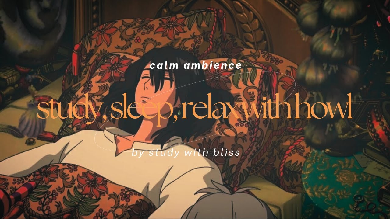 studying with howl✨: dreamy rainy night in Howl's Moving Castle 🌧 | ASMR & Sleep Ambience