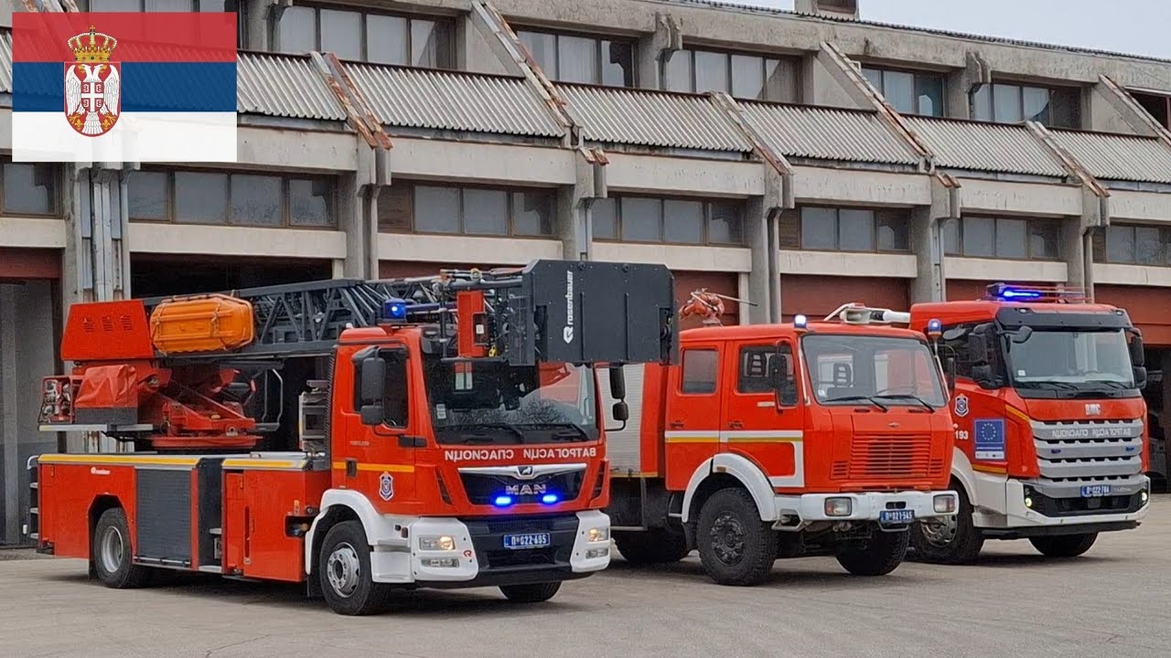 Fire Trucks from the Fire-Rescue Unit Pančevo