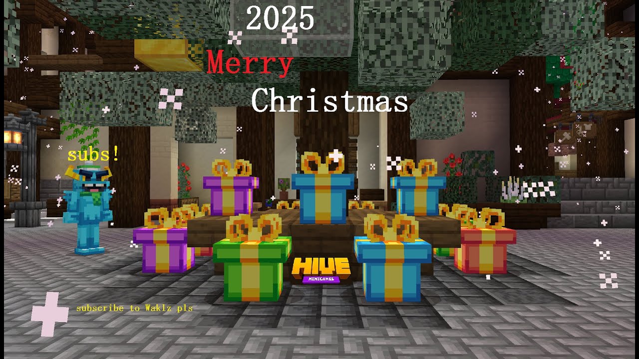 Minecraft hive bedwars christmas and winter 2025 part 2