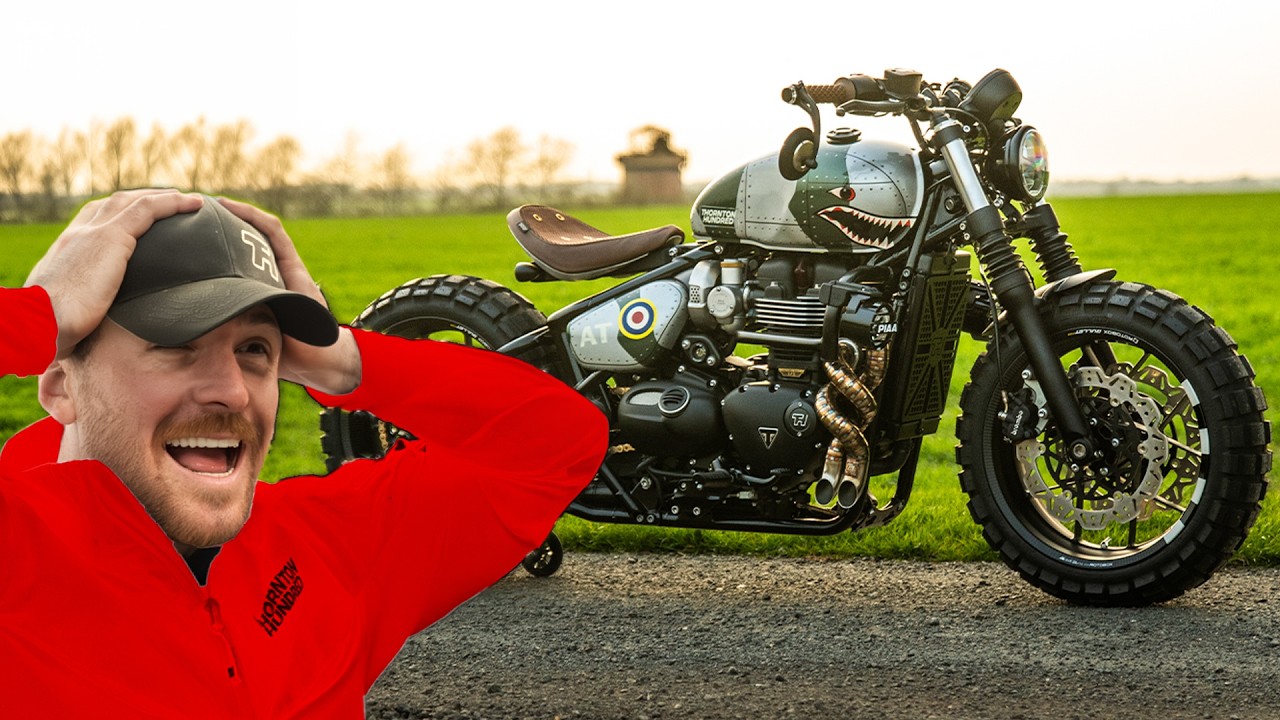 WE Turned a Triumph BOBBER into a SPITFIRE 🤯