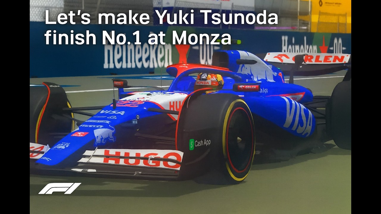 Let’s make Yuki Tsunoda cross the line P1 at Monza!