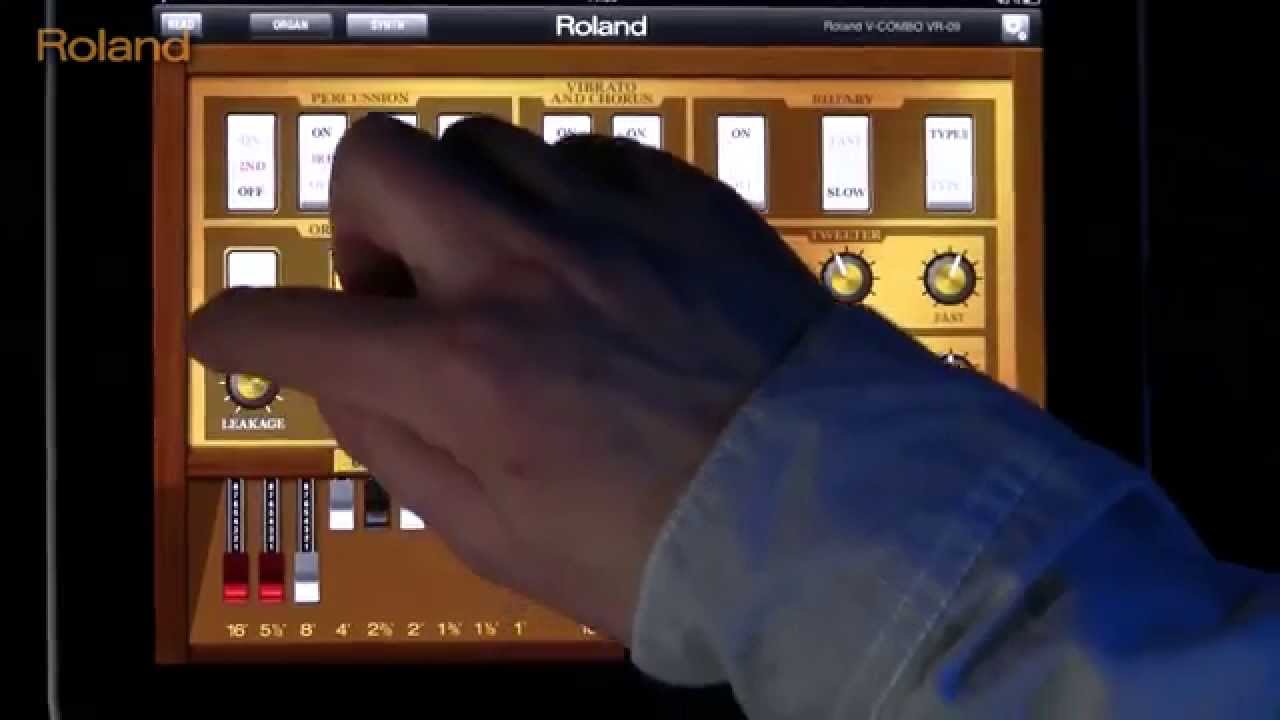 V-COMBO VR-09 Keyboard Overview Chapter 4: Organ section