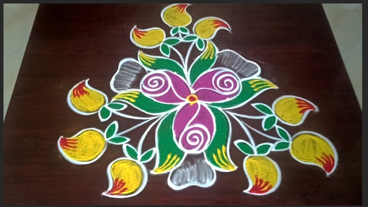 Ugadi rangoli designs 🦚 beautifull 3*2 dots ugadi rangolis design 🌺 pandaga muggulu 