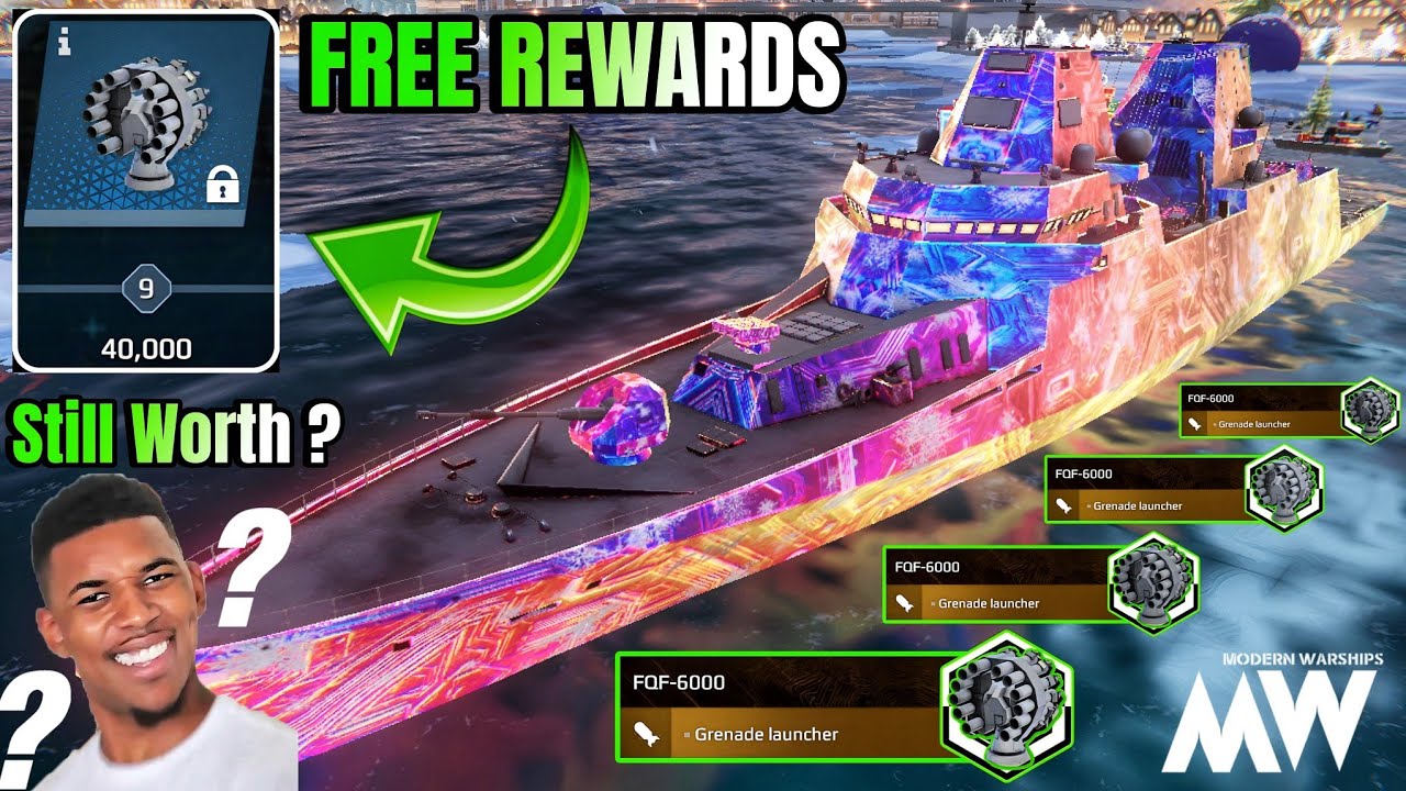 Event Free Reward 🥳 FQF-6000 With FGS F126 Gameplay 🔥 Still Worth 🤔 - Modern Warships 