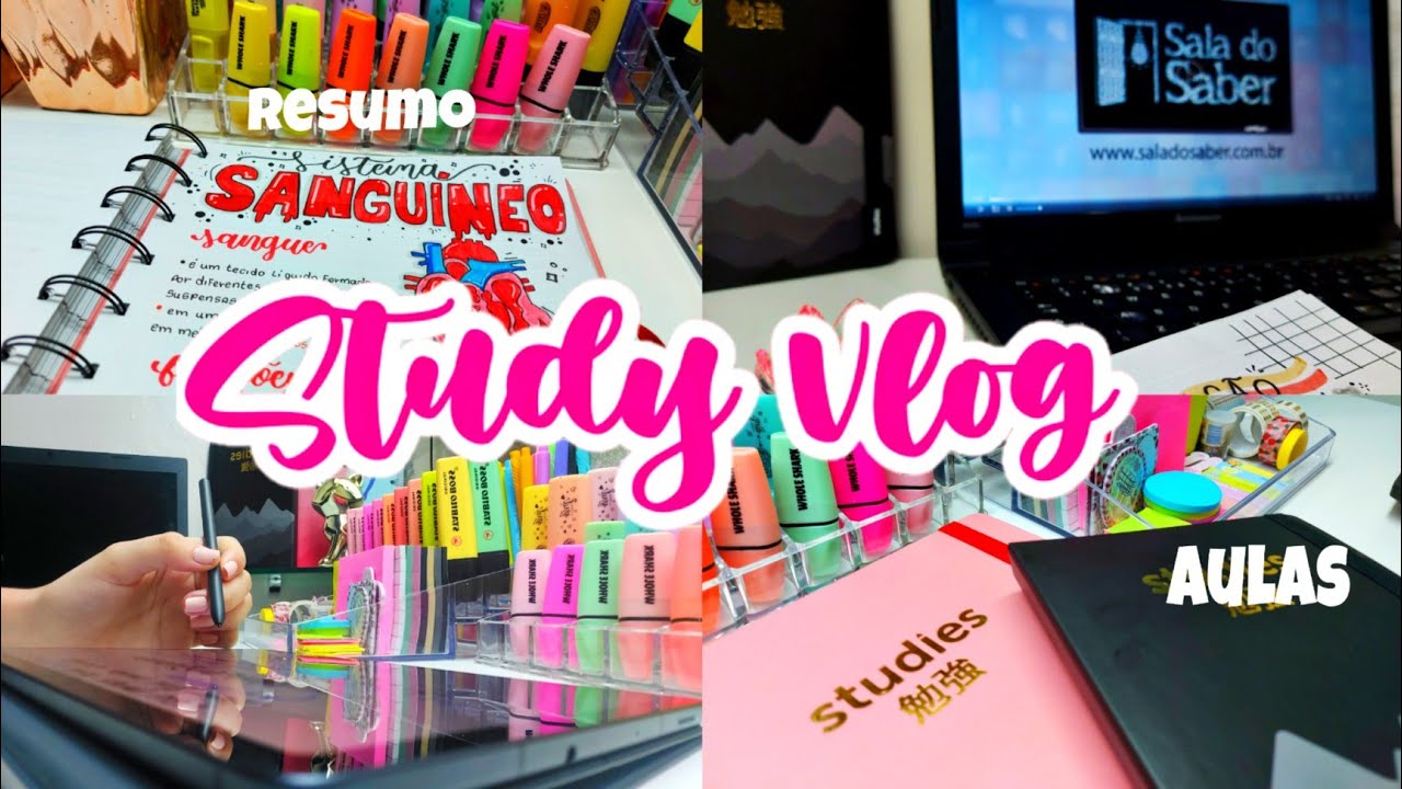 Study vlog - muita motivação, dicas de estudos, rotina e resumos