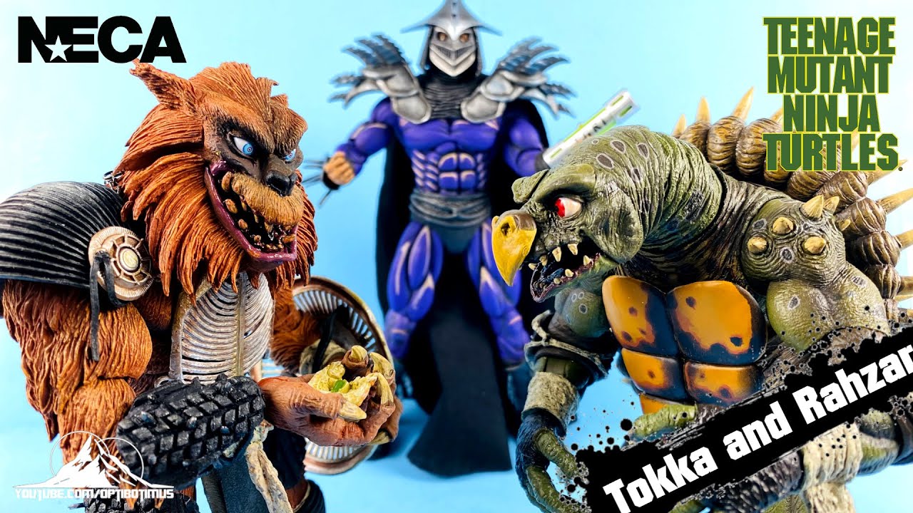 NECA TOYS Teenage Mutant Ninja Turtles 2: The Secret of the Ooze TOKKA and RAHZAR Video Review