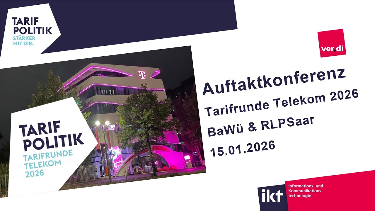 Auftaktkonferenz Tarifrunde Telekom 2026 BaWü & RLPSaar