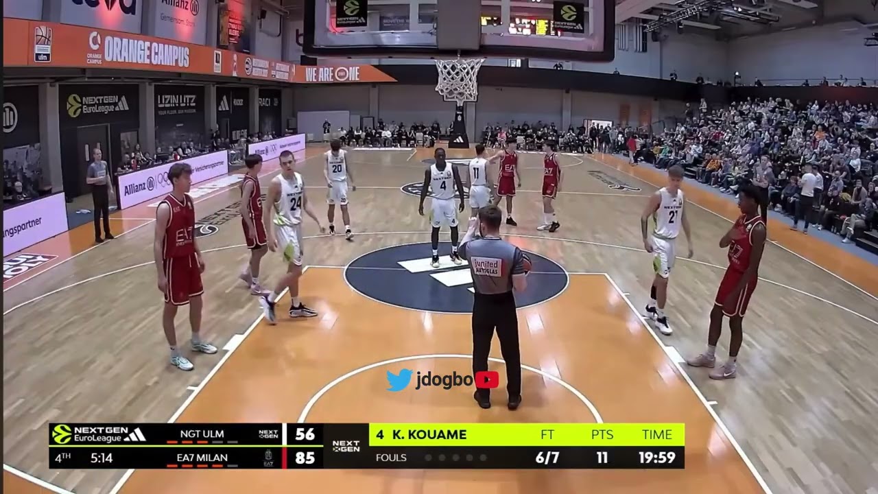 🇨🇮🇫🇷 Karl-Randell Kouam&eacute; vs EA7 Milan U18 | 16 PTS, 2 BLK | Two-Way Wing Impact | NextGen EuroLeague