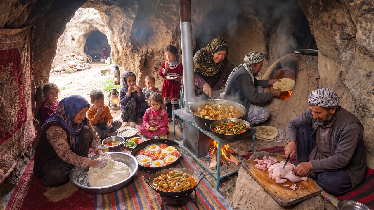 Inside Afghanistan&rsquo;s Cave Homes | How Families Live Cook and Survive (Full Movie)