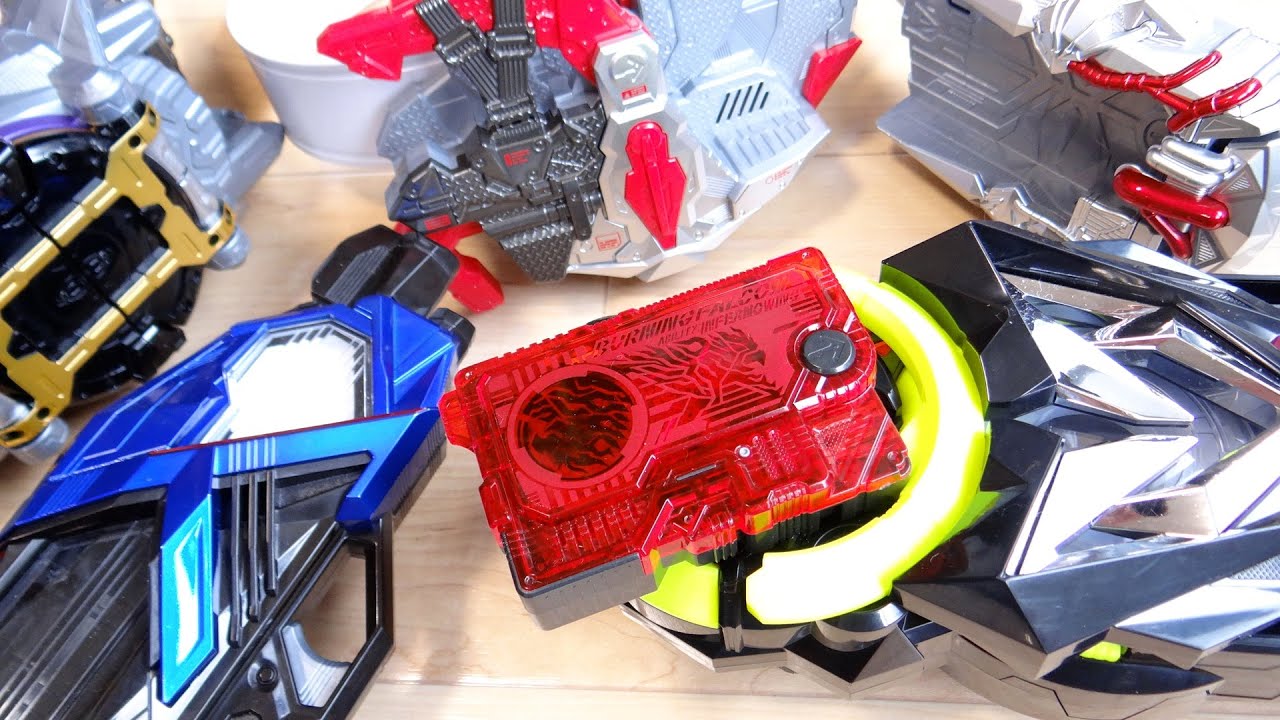 DXバーニングファルコンプログライズキーを色々なDX変身ベルトと連動音声確認レビュー！プレバン限定 DXザイアスラッシュライザー