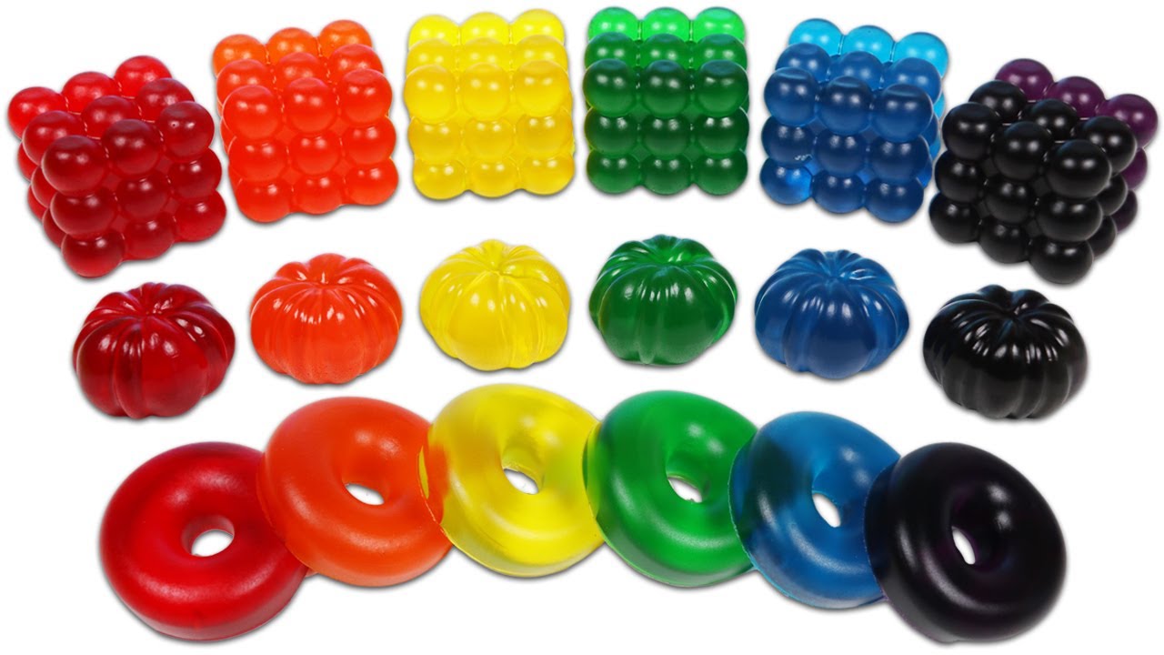 Satisfying Rainbow Gummy Pumpkins, Bubble Cubes, & Donuts!