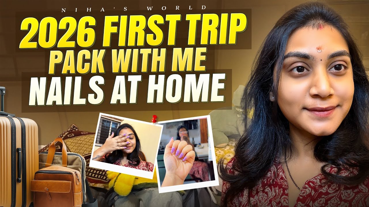 Pack with me for my first vacation ✈️❤️ | Budget friendly nails 💅 at home 🏡 