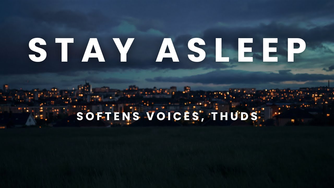 Sleep Better in Noisy Apartments | Pink and Brown Noise Masking with Focused Texture