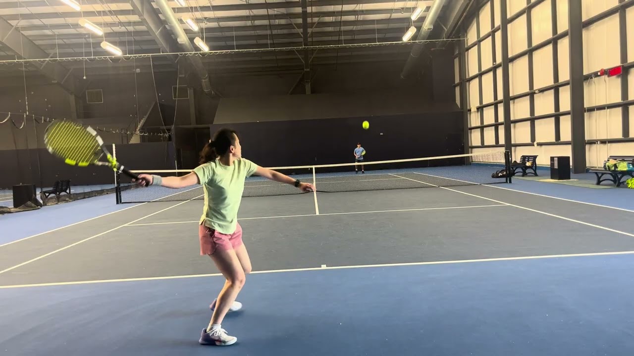 Tennis practice with my coach Mar 5, 2026
