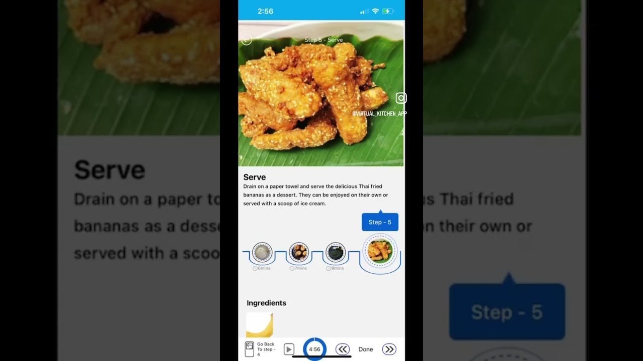 Prepare Thai fried banana #simplecooking #everydaycooking #recipeapp #kitchenskills #cookingapp