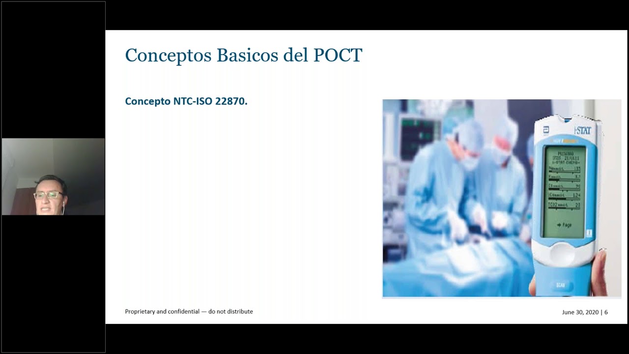 Webinar  Apoyo de la tecnología POCT a nivel hospitalario - realizado el 30 de junio de 2020