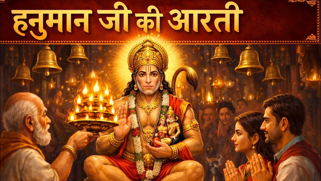 हनुमान जी आरती - सुबह-शाम का पाठजय हनुमान - आरती और स्तुति #HanumanJi #JaiHanuman #HanumanArti