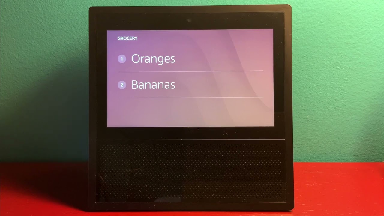 Using Your Voice with Amazon Echo: Making Lists