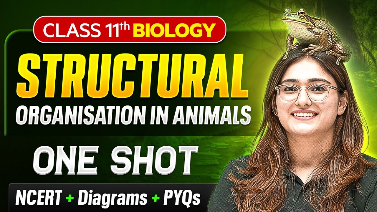 Structural Organisation In Animals Class 11 One Shot 🔥 | NCERT + Diagrams | Biology Chapter 7