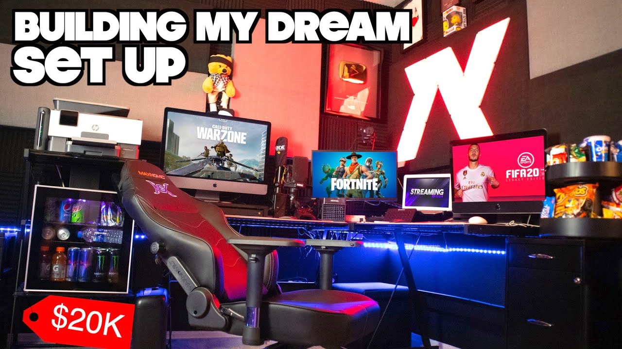Building My Ultimate Gaming Room and Office Set Up Worth $20,000 - Giveaway Winner Announced
