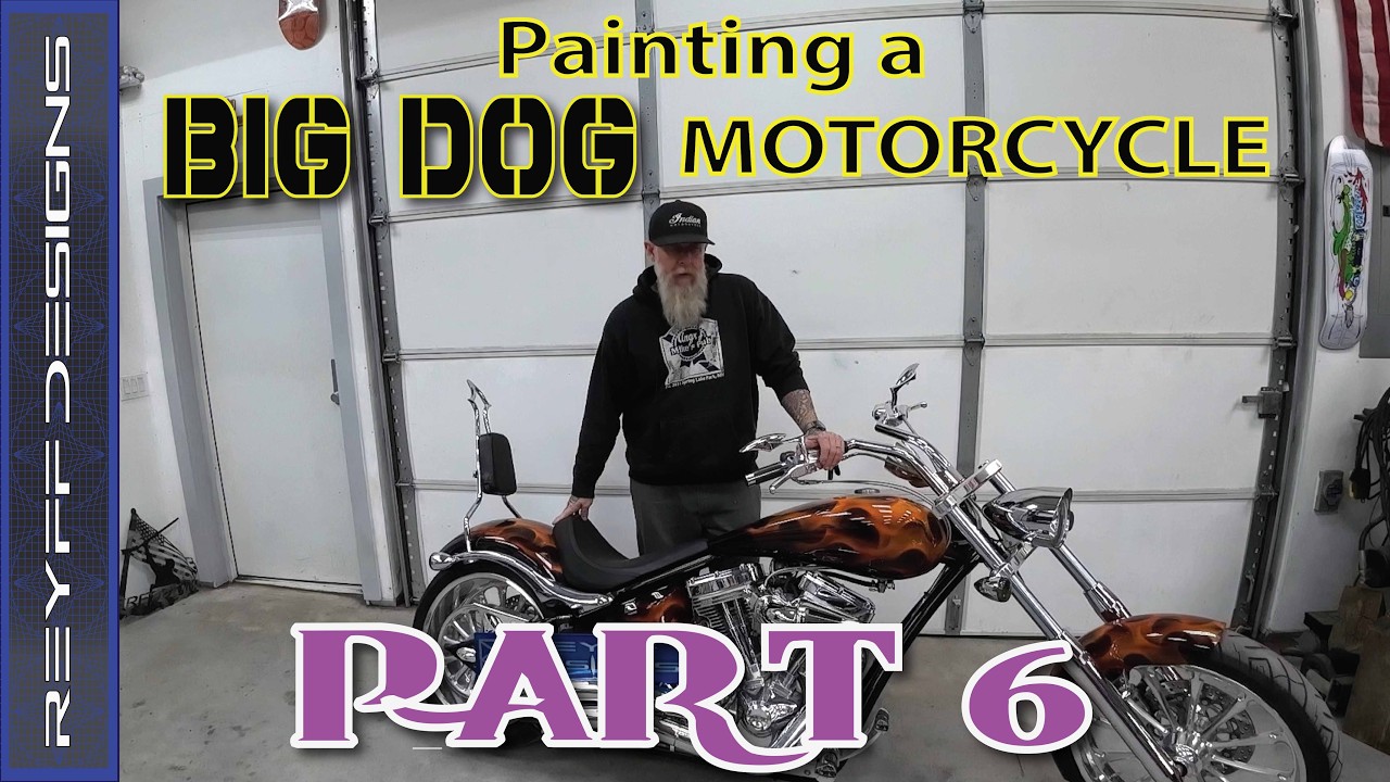 Покраска мотоцикла BIG DOG, часть 6, № 150