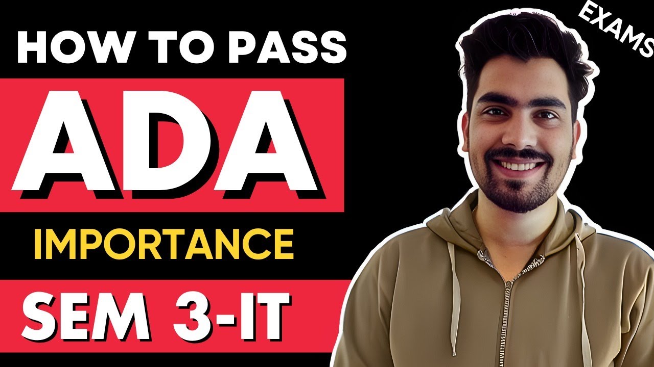 How to Pass ADSA -  Sem 3 IT NEP 2025 | Advance Data Structure and Analysis ✅ 📚