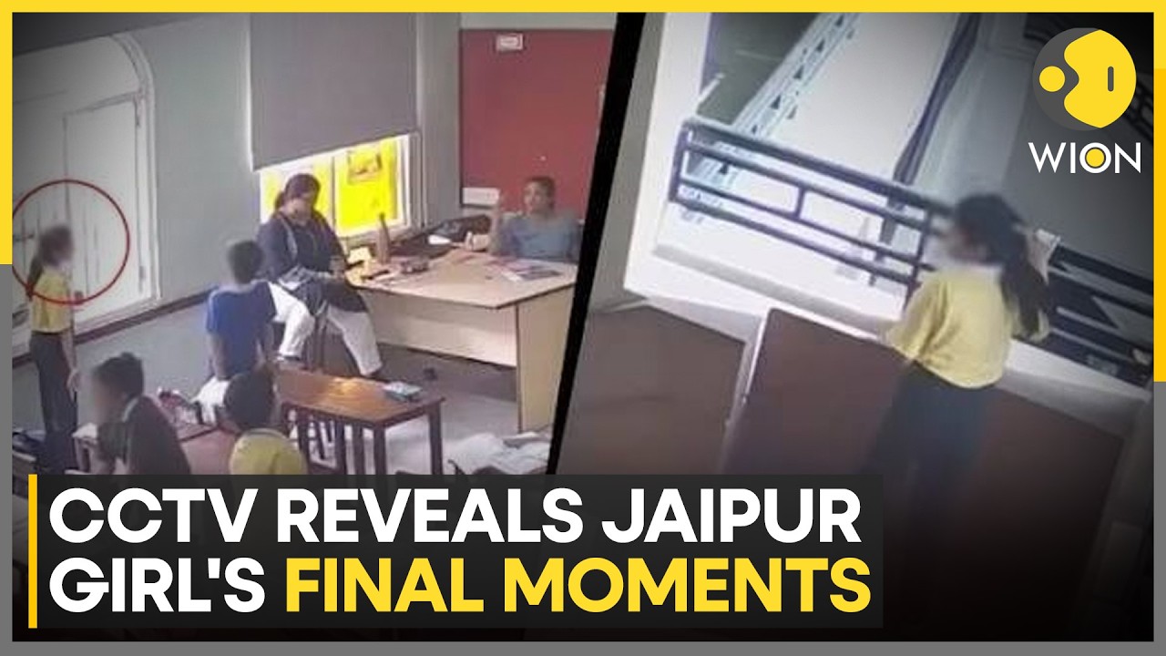 Jaipur School Tragedy: CCTV Reveals Final Moments Before 9-Year-Old Girl's Death | Wion News