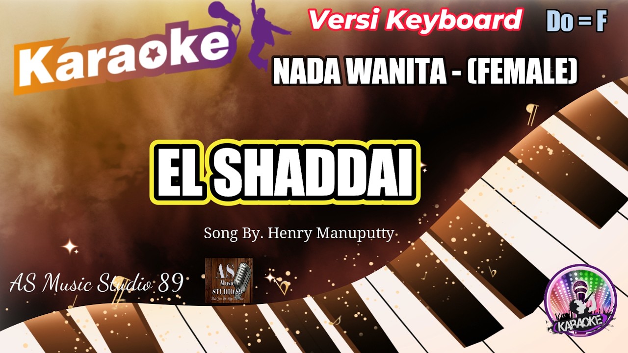 EL SHADDAI - KARAOKE NADA WANITA DO = F