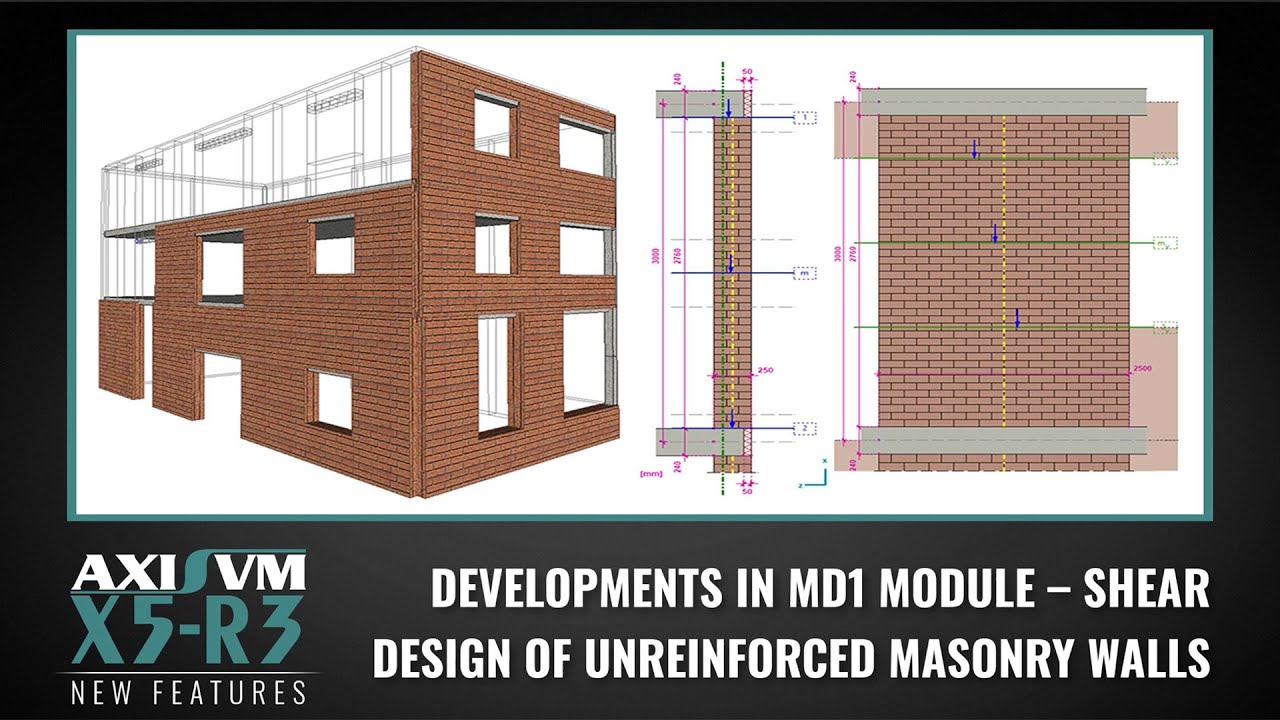 Developments in MD1 module – Shear Design of Unreinforced Masonry Walls