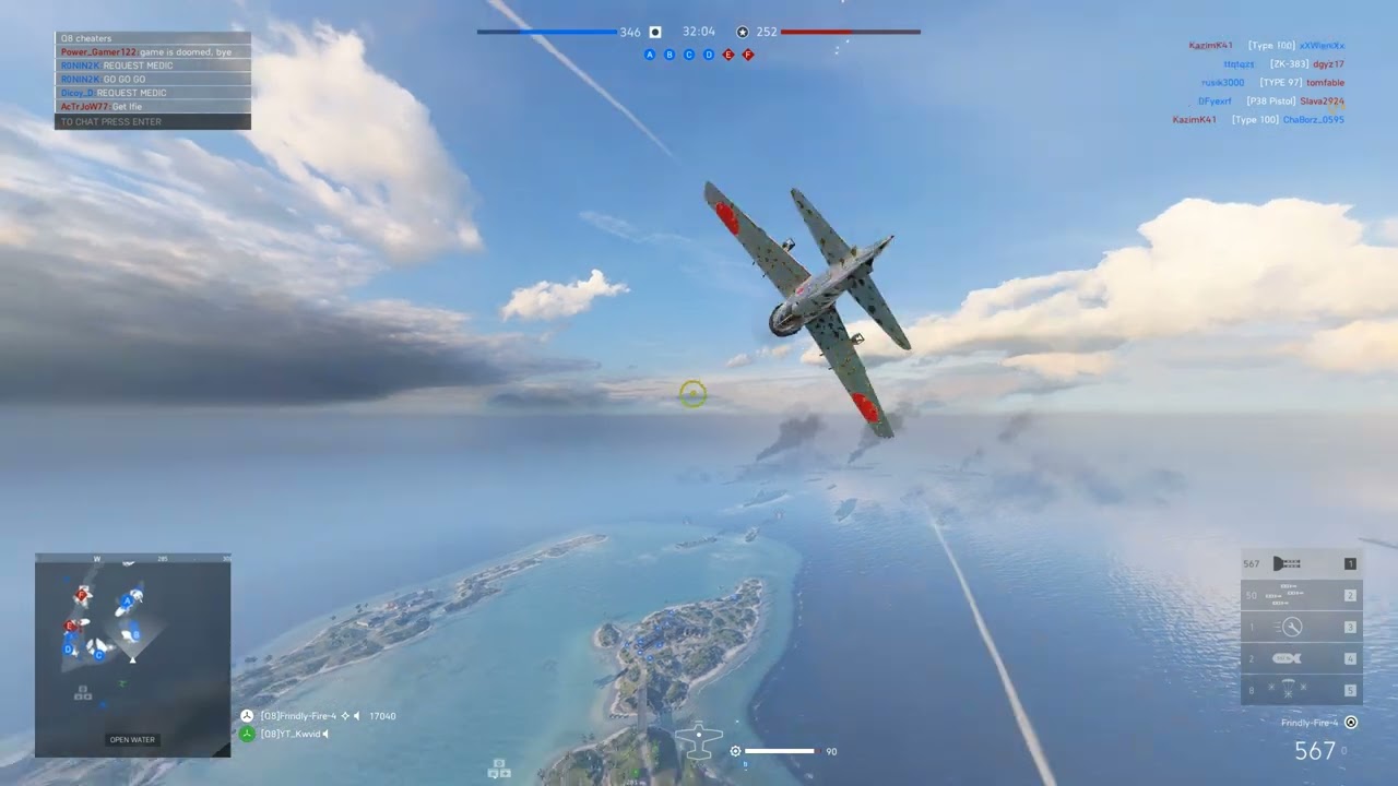 Zero A6M2 Plane Gameplay | Wake Island map | 27-2 | Battlefield V Full Gameplay