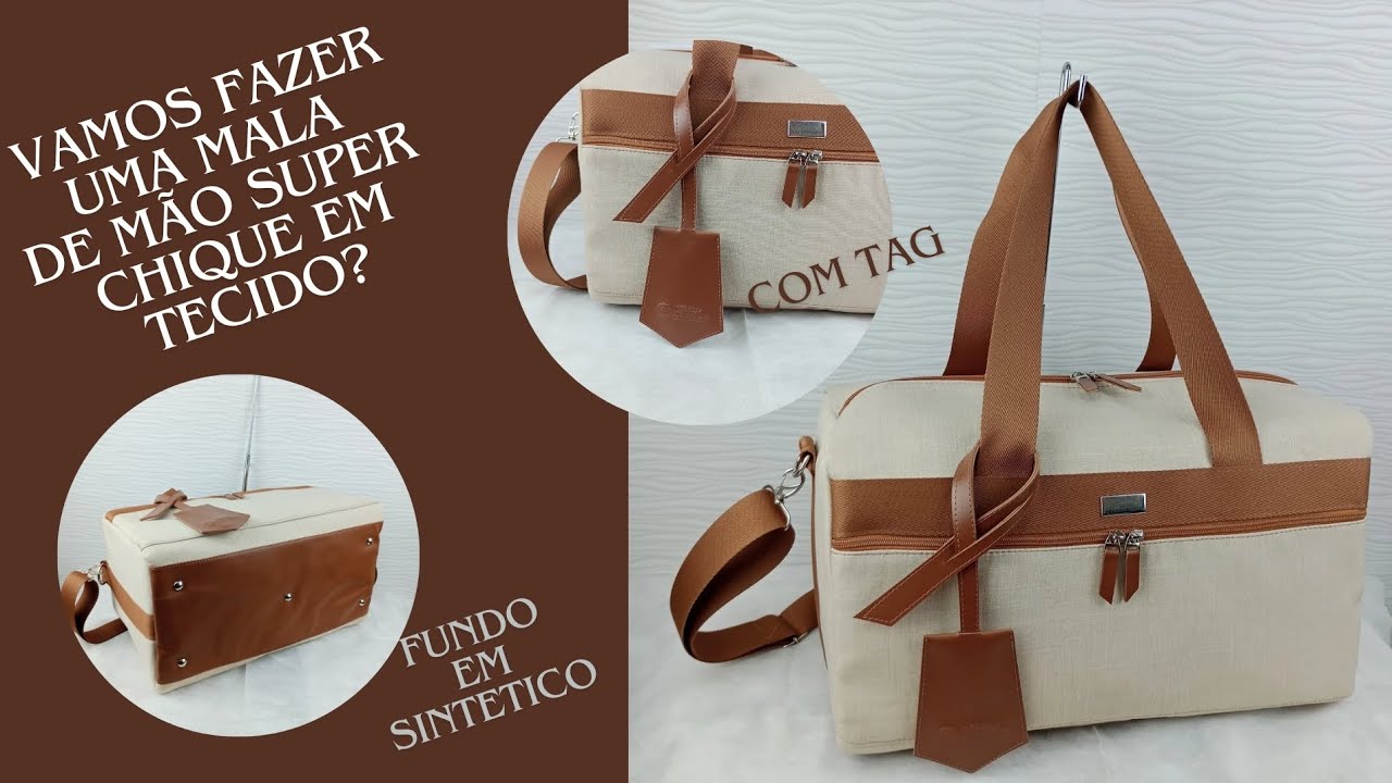 Como fazer uma mala de mão em tecido?