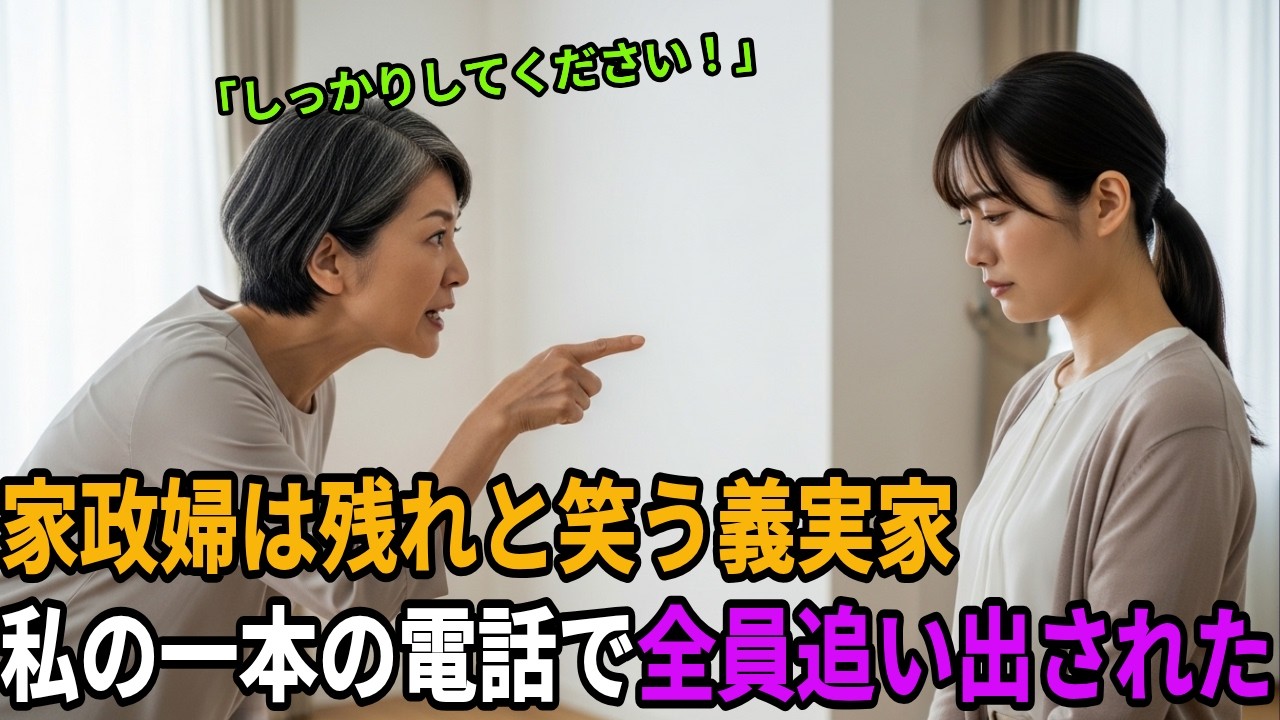 「涙が止まらない…」義実家の家族が嫁だけを置いて旅行へ――その直後、一本の電話でホテルが大騒動に… [日本感動ドラマ]#動エピソード#老後の物語 #家族の物語