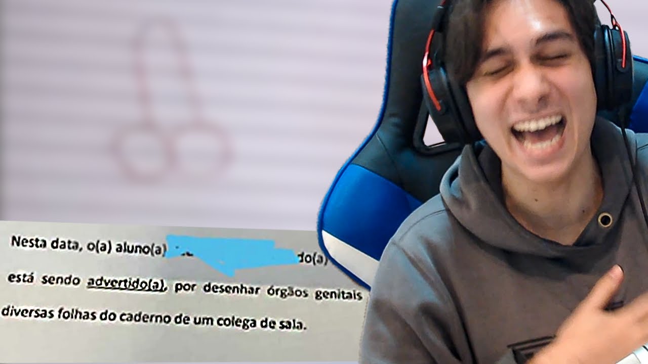 ELE TOMOU ADVERTÊNCIA PORQUE DESENHOU ISSO NO CADERNO DO AMIGO