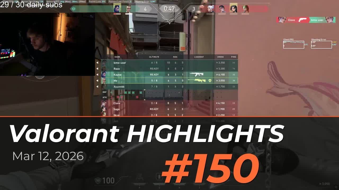 Лучшие моменты дня в Valorant #150 — Лучшие игровые эпизоды