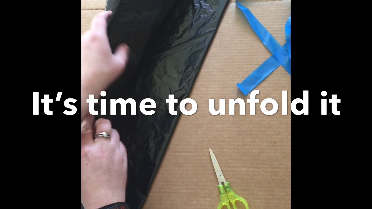Tutorial: How to make a Salon/Halloween Cape out of a trash bag