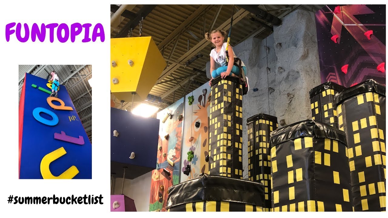 What is Funtopia?  Indoor Climbing Fun for Kids  #summerbucketlist